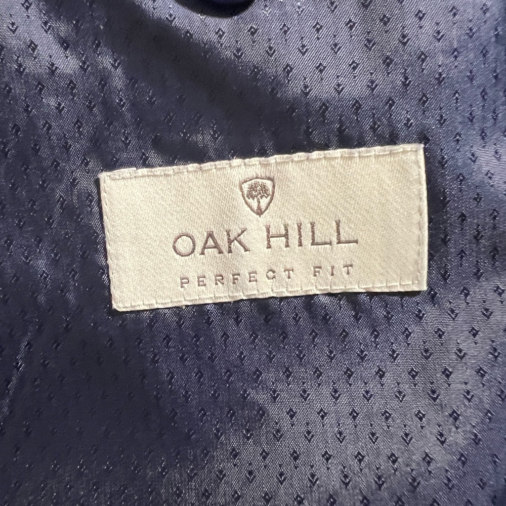 Oak Hill Blazer Mens 62R Big Tall Suit Jacket Coat Navy Blue Gold Buttons - Picture 7 of 14